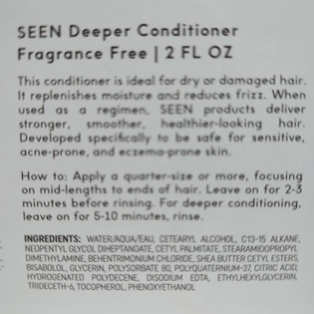 SEEN Dermatologist Developed Discovery Kit Fragrance Free Shampoo Conditioner